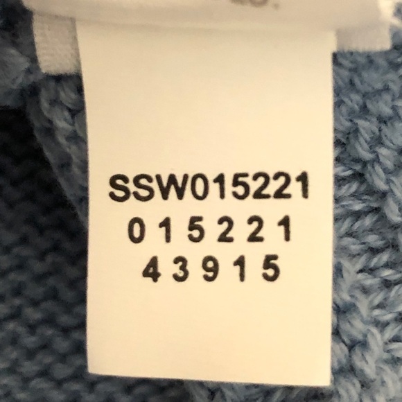 J. JILL - Cotton & Merino Wool Blend Light Blue Round Neck Sweater - Size Medium - Picture 7 of 8